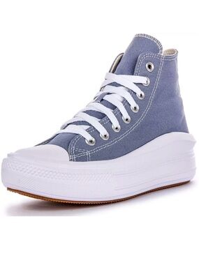 Converse High-Top Platform Move CTAS Sneakers - Blue & White Sz 9 NIB